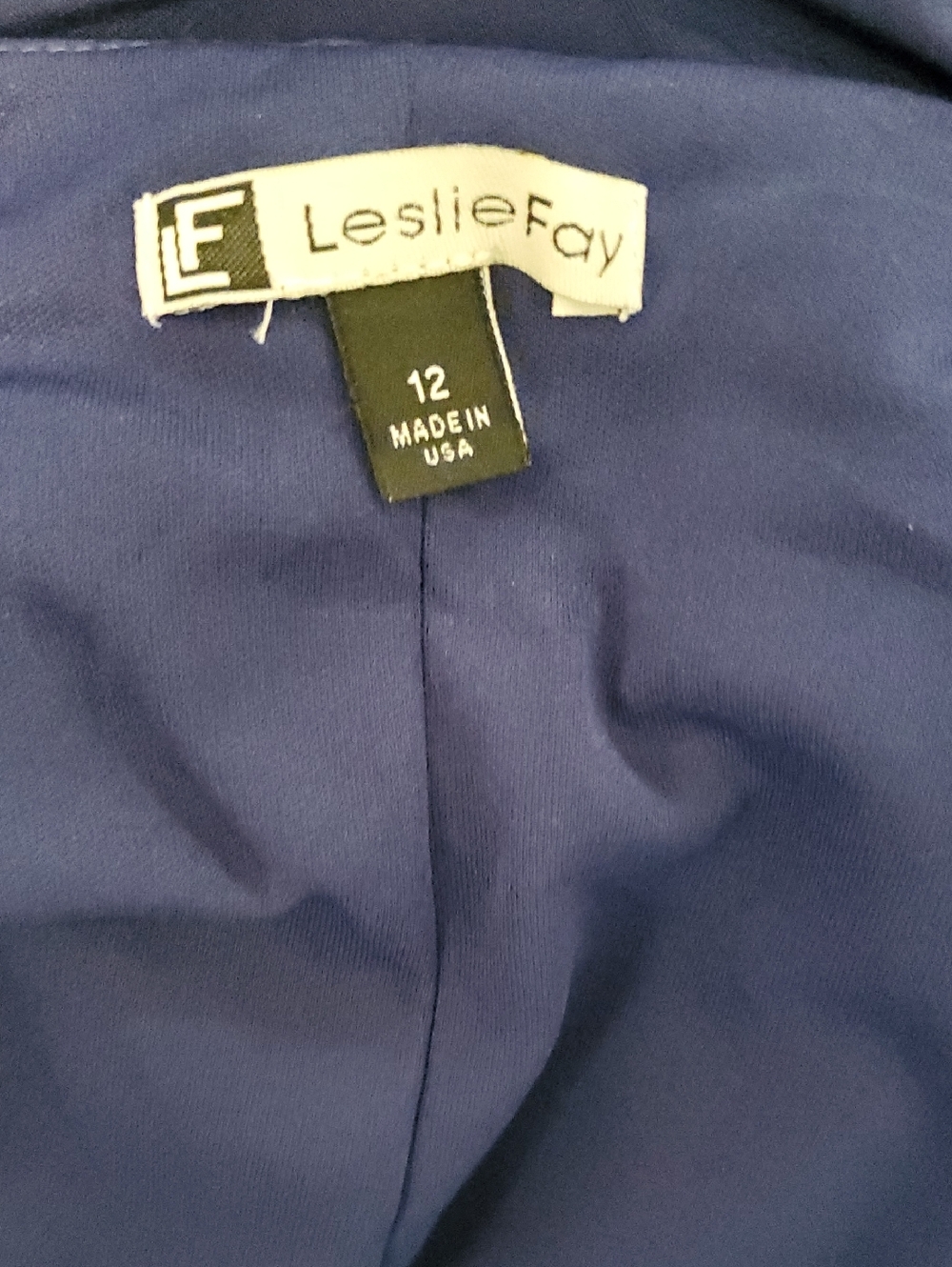 Leslie Fay Classic Blue Dress Shell - LeslieFay